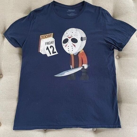 Friday the 13th Jason Halloween graphic T-shirt L - Picture 1 of 4